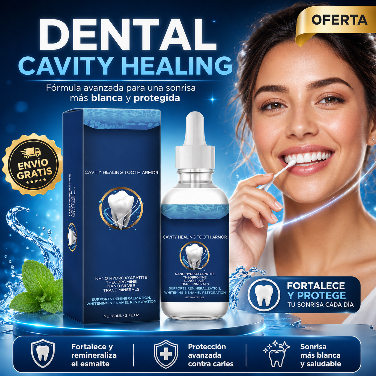 Dental Cavity Healing™ | Escudo Dental Nano + Blanqueamiento Avanzado
