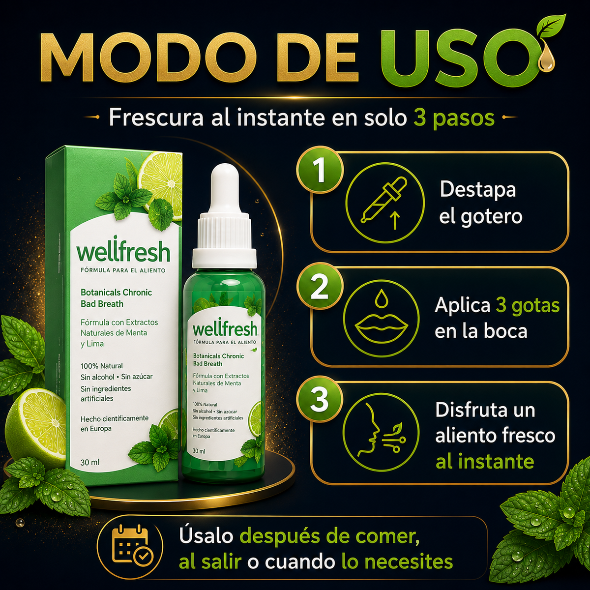 WellFresh™ – ¡Elimina el Mal Aliento! - Acción Instantánea