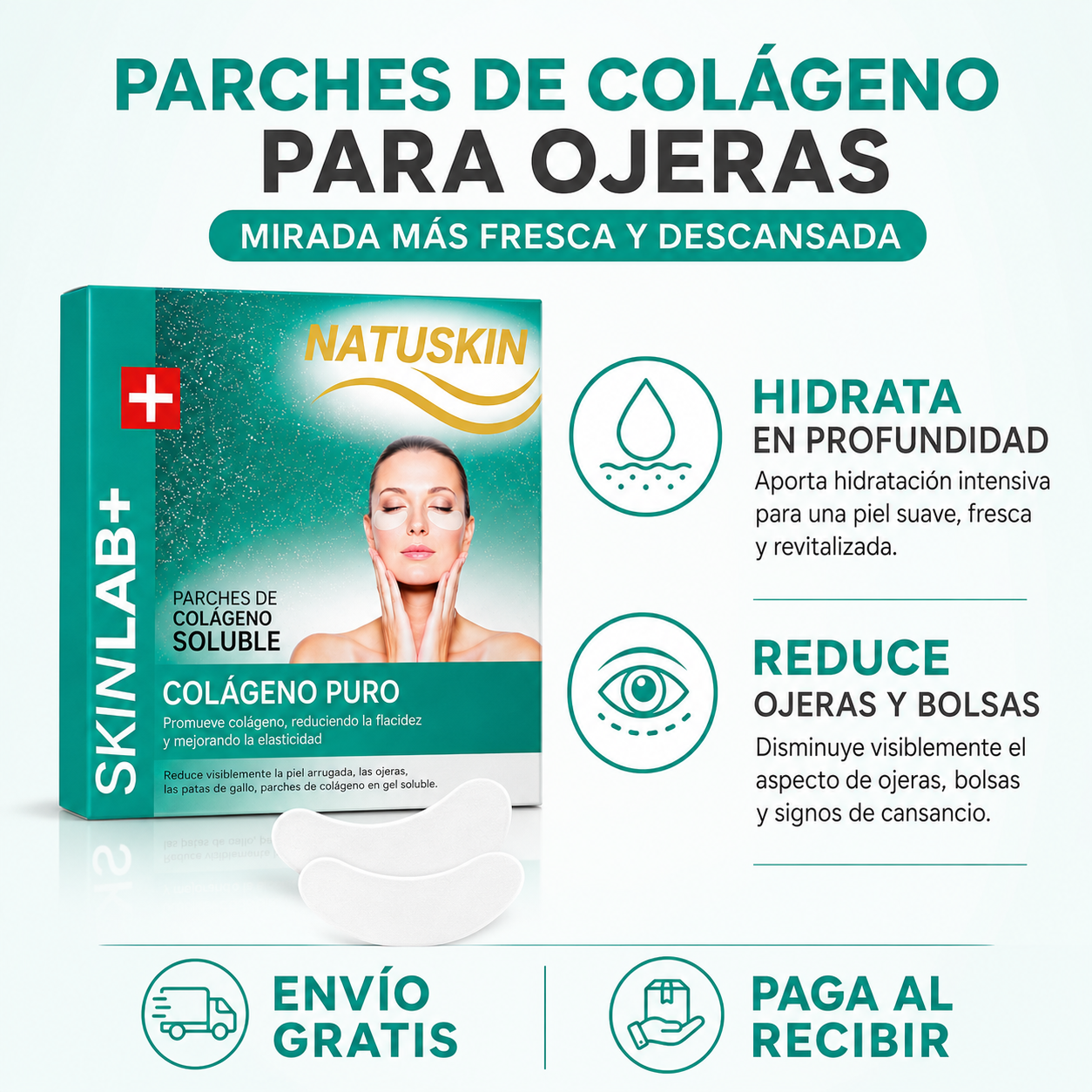 Parches de Colágeno para Ojeras y Bolsas – Hidratación y Efecto Reafirmante