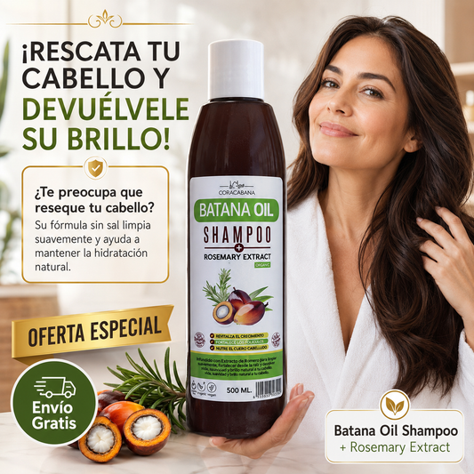 🔥 PROMOCIÓN ESPECIAL: Shampoo de Batana y Romero – Nutrición y Fuerza