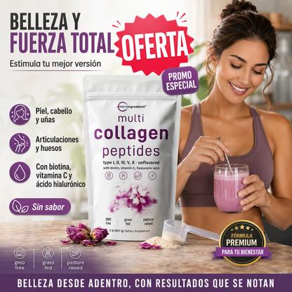 Multi Colageno Peptides – Colágeno Premium para Piel, Cabello y Articulaciones