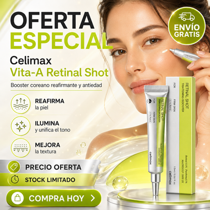 Celimax™ Vita-A Retinal Shot | Booster Coreano Reafirmante y Antiedad