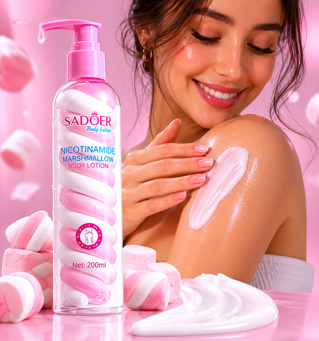 Loción Corporal Marshmallow: suavidad irresistible para piel seca y áspera