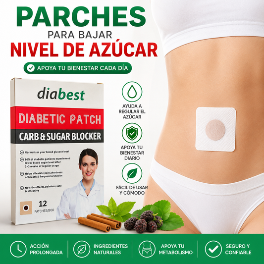 ¿Cansado/a de preocuparte por el azúcar alta? Parches para bajar nivel de azúcar