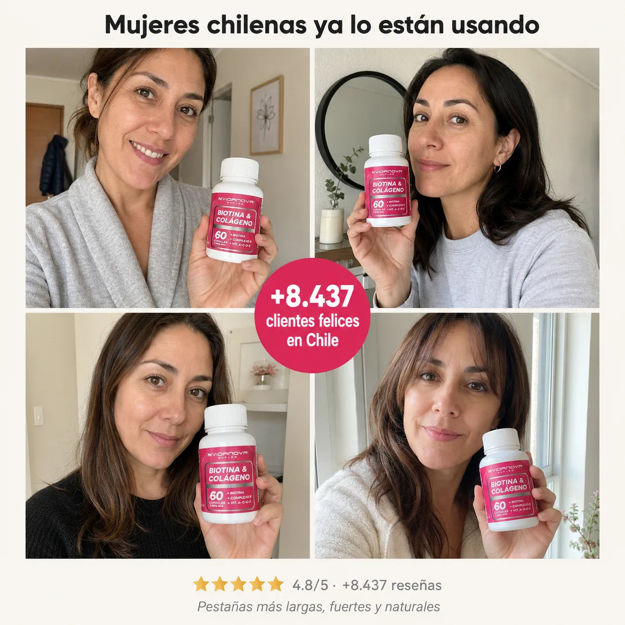 Cabello, piel y uñas más fuertes - LashNova™ (2x1 Activo)