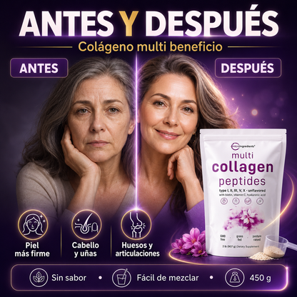 Multi Colageno Peptides – Colágeno Premium para Piel, Cabello y Articulaciones