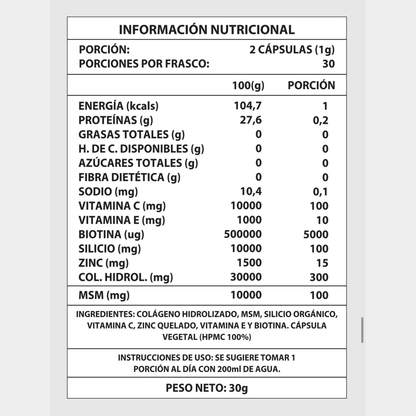Cabello, piel y uñas más fuertes - LashNova™ (2x1 Activo)