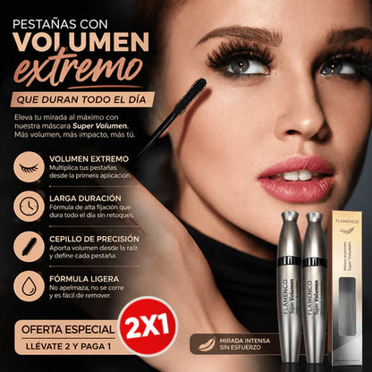 Mascara de Pestaña Flamenco® | Super Volumen | 2x1